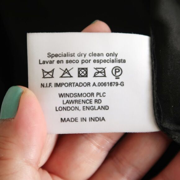 Windsmoor Black Beaded Silk Jacket - Size Small - Picture 9 of 9